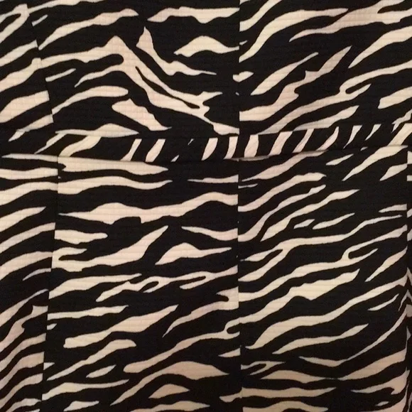 NWT,LIZ CLAIBORNE WOMAN,Sz20,3pieceZebra printjacket,Cotton,Sleeveless top,skirt - Picture 11 of 12